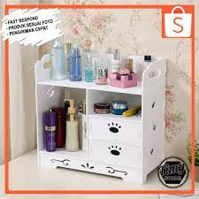 5 cara membersihkan panci gosong menggunakan bahan alami Rak Kosmetik Tempat Make Up Make Up Storage Double Drawer Kosmetik Motif Tapak Puppies Shopee Indonesia