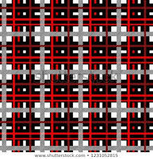 Black And Red Checkered Seamless Plaid Pattern In Black Red And White Stripes Checkered Texture For Clothing Fabric Prints Web Design Hom Plaid Pattern Red And White Black And Red