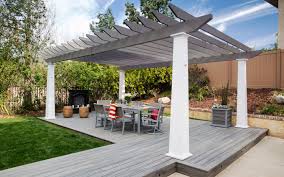 Free pergola plans you can diy today. Low Maintenance Cpvc Pergola Kits And Shade Structures By Trex