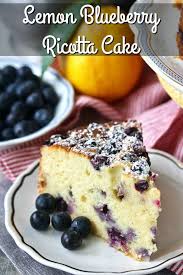 Blueberry Lemon Ricotta Tea Cake Recipe Lemon Dessert Recipes Tea Cakes Blueberry Recipes