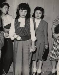 Teenage Pan Pan Girls In Their Western Fashions C 1940s Japanese Photography Vintage Pinup Ghost In The Machine