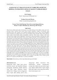Contoh desain bangunan tahan gempa dengan sistem rangka pemikul momen khusus dan sistemdinding struktur khusus di jakarta. Pdf Kajian Kuat Tekan Dan Kuat Tarik Belah Beton Kertas Papercrete Dengan Bahan Tambah Serat Nylon Asri Djuriawan Academia Edu