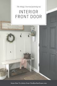 I've been meaning to write this post for oh… i dunno… a year? Tips To Painting An Interior Door The Blue Hue House