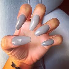 It is ideal for women starting to learn about coffin nails acrylic. Grey Acrylic Nails Coffin Nail And Manicure Trends