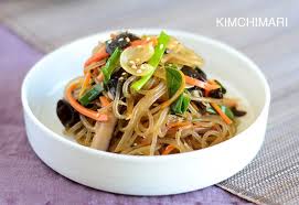 And this version was pretty good with a tiny spice to keep it tasty. Simple One Pan Korean Glass Noodles Japchae Recipe Kimchimari