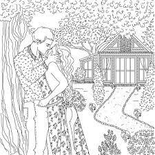 Coloring couple anime pages couples drawing kissing hugging leaf drawings draw getdrawings template getcolorings printable colorings sketch template Romantic Couple Kissing Under The Tree Coloring Page Intimate Date Vector Illustration Coloring Book For Adults Royalty Free Cliparts Vectors And Stock Illustration Image 169850385