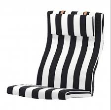 Just refer to the descriptions and images before placing. Ikea Poang Armchair Cushion Stenli Black White Stripe Poang Cover