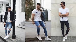 5+ cách phối quần jean với giày sneaker nam tính và ấn tương