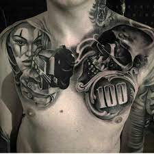 Chest Tattoo Tattoos Chest Tattoo Men Money Tattoo