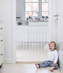 Babydan No Trip Metal Safety Gate 72 78 5cm White Kiddicare Baby Safety Gate Wood Baby Gate Baby Safety Gate Stairs