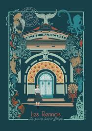Affiche A3 Rennes Piscine Saint Georges Art Nouveau In 2020 Art Nouveau Rennes Art