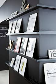 29 Ideas To Use Ikea Ribba Ledges Around The House Digsdigs Chic Bedroom Design Picture Ledge Corner Gallery Wall