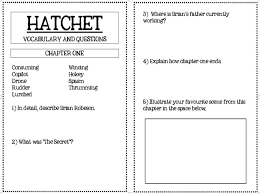 Hatchetquestions Jpg 948 706 Hatchet Gary Paulsen Gary Paulsen Hatchet Novel Study