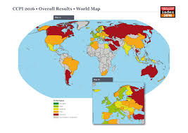 Climate Change Performance Index Good News For Eu Bad News For Australia And Japan Map Climate Change World Map
