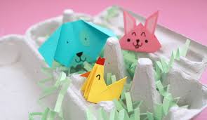 Tiere im zoo mit großer bewunderung betrachtet. Origami Tiere Falten Hase Hund Und Huhn Foto Diy Und Video Diy