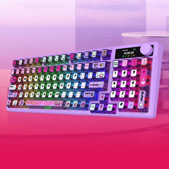 𝐓𝐘𝐏𝐄 𝐈𝐍 𝐀 𝐖𝐇𝐎𝐋𝐄 𝐍𝐄𝐖 𝐋𝐈𝐆𝐇𝐓! ✨⌨️ E-Yooso Z-99 Ultra RGB  Tri-Mode Mechanical Keyboard Transparent Purple (Silverwood Switch) will be  available today at DataBlitz branches and E-commerce Store! Designed