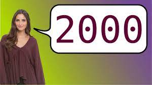 So be careful how you use your spanish! How To Say 2000 In Spanish Youtube