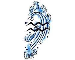 The aquarius symbol shows two parallel zigzag lines, which mimic the appearance of an ocean wave. Classic Aquarius Symbol Tattoo Design