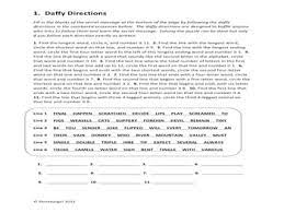 Now, these puzzles have become a popular online activity. Daily Following Direction Activities Daffy Directions Sample Puzzle