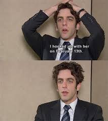 Ryan I Hooked Up With Her On February 13 Season 2 Episode 16 Valentine S Day With Images The Office Ryan The Office Seasons The Office