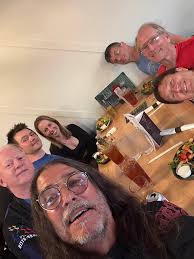 Fabulous dinner after day 1 of practice! Tomorrow we go for night World  Records!