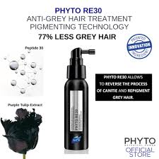 Premature greying hair treatment is done with an objective to control, sustain, and reverse the greying process; Phyto Re30 Anti Grey Hair Treatment With Repigmenting Technology 50ml Shopee Singapore