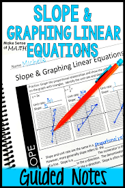 Slope And Graphing Linear Equations Notes Graphing Linear Equations Linear Equations High School Math Lesson Plans