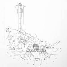 Facebook is showing information to help you better understand the purpose of a page. Trinity University San Antonio Tx Outline Coloring Page By Alexa S Illustrations Alexasillustrations Coloring Pages Catholic Coloring Copic Marker Art