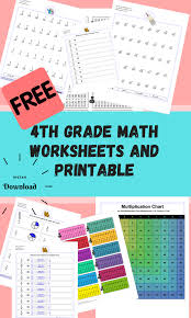 Help students practice calculating fractions and percentages with these math worksheets for seventh graders. 4th Grade Math Test Worksheets Free