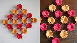 paper flower wall hanging diy hanging flower wall decoration ideas