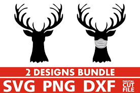 This free svg cutting file contains the following formats our free svg cut files are a file type that can be scaled to use with cricut, silhouette and other svg cutting machines. 2x Deer Head Bundle Svg Mask Svg Antlers Svg Reindeer Svg 884146 Cut Files Design Bundles