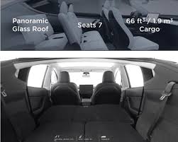 The model y is about 10 percent bigger than the model 3, seats seven, features a panoramic glass roof and 66 cubic feet of cargo space, tesla ceo elon musk said, showing off a. Tesla Model Y S Third Row Of Seats Exposed Netizens Questioned Is There A Third Row China It News