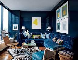 Blue Velvet Sofa Todd Alexander Romano Ad Blue Rooms Navy Blue Living Room Blue Living Room