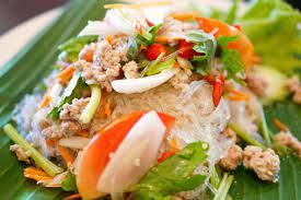 Recipes with clear thai noodles and chicken. Thai Glass Noodle Salad Yum Woon Sen Asian Inspirations