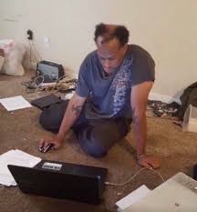 Reactions On Twitter Balding Man Sitting On Dirty Carpet Looking At Computer Mess Of Cords And Trash Around Him On The Floor Https T Co Vt7yz3ix3n Twitter