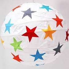 Lampe Von Ikea Furs Kinderzimmer Aber Mit Blauen Und Grauen Sternen Kinder Zimmer Ideen Zum Selbermachen Fur Kinder Baby Diy