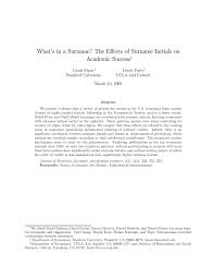 Still, though, i'm curious to know just how many people in the u.s. Pdf What S In A Surname The Effects Of Surname Initials On Academic Success
