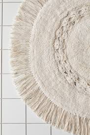 A bath mat is one bathroom essential we don't want to be without. Raine Crochet Round Bath Mat Round Bath Mats Bath Rugs Round Bathroom Rugs