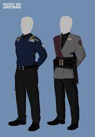 Pacific 201 Starfleet And Romulan Uniforms By Echenry Star Trek Uniforms Star Trek Online Star Trek Games