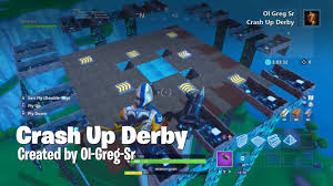 Fortnite will take you to a custom portal area. Crash Up Derby Ol Greg Sr Fortnite Creative Map Code