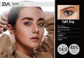 lentilles esthétique Eva light gray