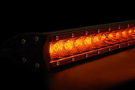 42 Slim Single Row Led Bar Amber