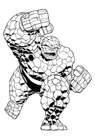 The Thing Marvel Comics Coloring Page Superhero Coloring Pages Superhero Coloring Marvel Coloring