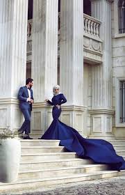 At some modern muslim weddings cocktail gowns females now have more choices than before. Muslim Evening Dress Navy Blue Eve In 2021 Blue Wedding Dresses Muslim Wedding Dresses Blue Wedding Dress Royal