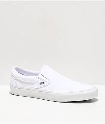 Vans Classic Zapatos Sin Cordones Blanco Monocromatico Zumiez
