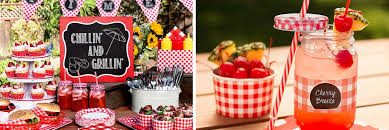 Picket fence welcome sign + backdrop adorable picnic cakes swinging cake pedestals picnic basket favors painted picnic props. Gingham Picnic Food And Drink Ideas Party City