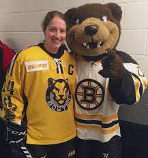 The boston bruins mascot blades the bear waves the team flag after the victory over the against the toronto maple leafs during game seven of the. 18 Years Later Jillian Dempsey Still Connected With Bruins Boston Herald
