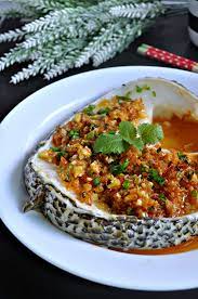 Sweet Savoury Steamed Cod Fish With Crunchy Turnips Garlic In Spicy Bean Paste Eat What Tonight Recipe Steamed Fish Recipes Cod Fish Mackerel Recipes