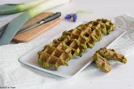 Gaufres De Pois Casses Au Poireau Vegetalien Au Fil Du Thym