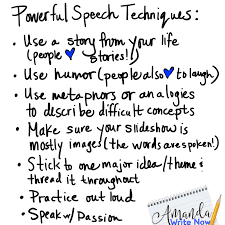 Speech Writing Techniques Chart Speech Writing Tips Persuasive Writing Public Speaking